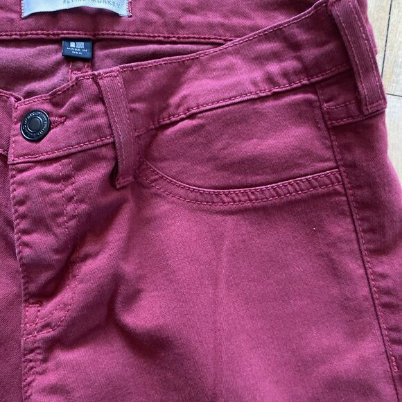 Flying Monkey Women’s 27 Stretch Skinny Jegging Jeans Burgundy - Picture 10 of 12